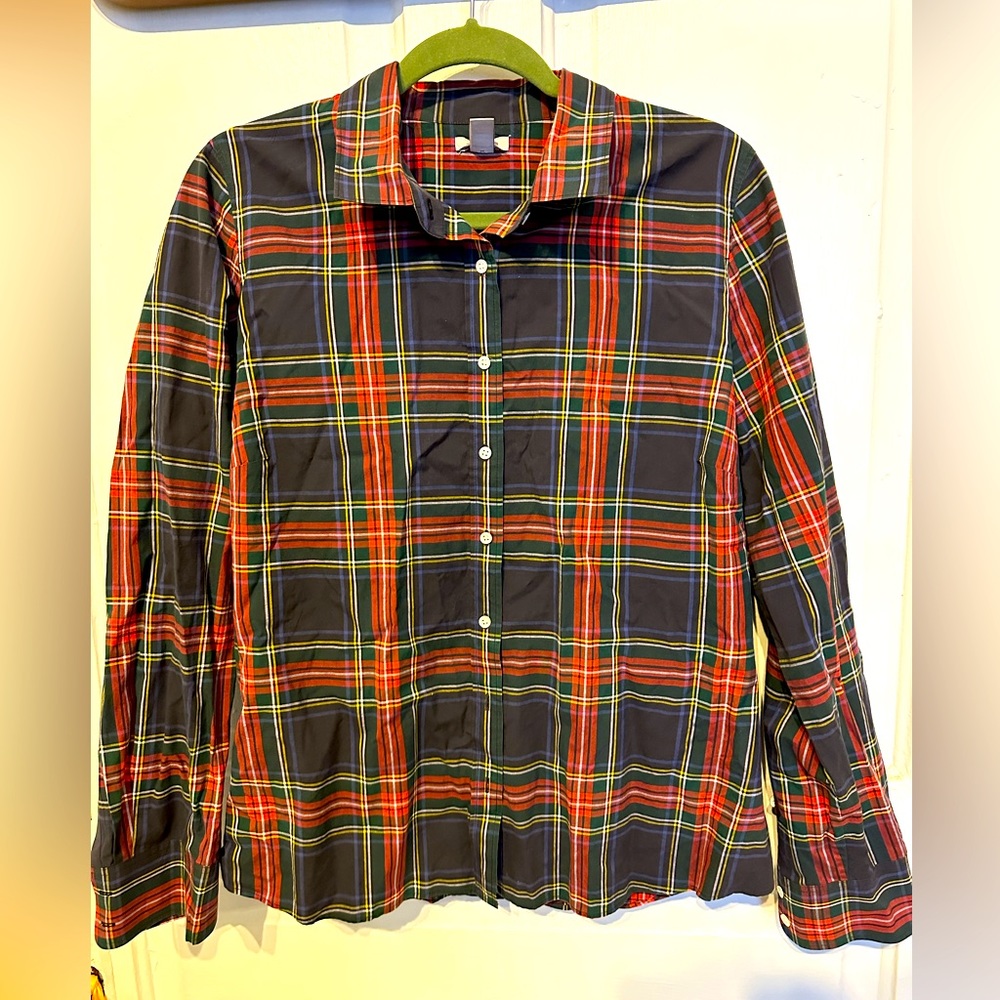 JCrew women’s plaid button down size 14